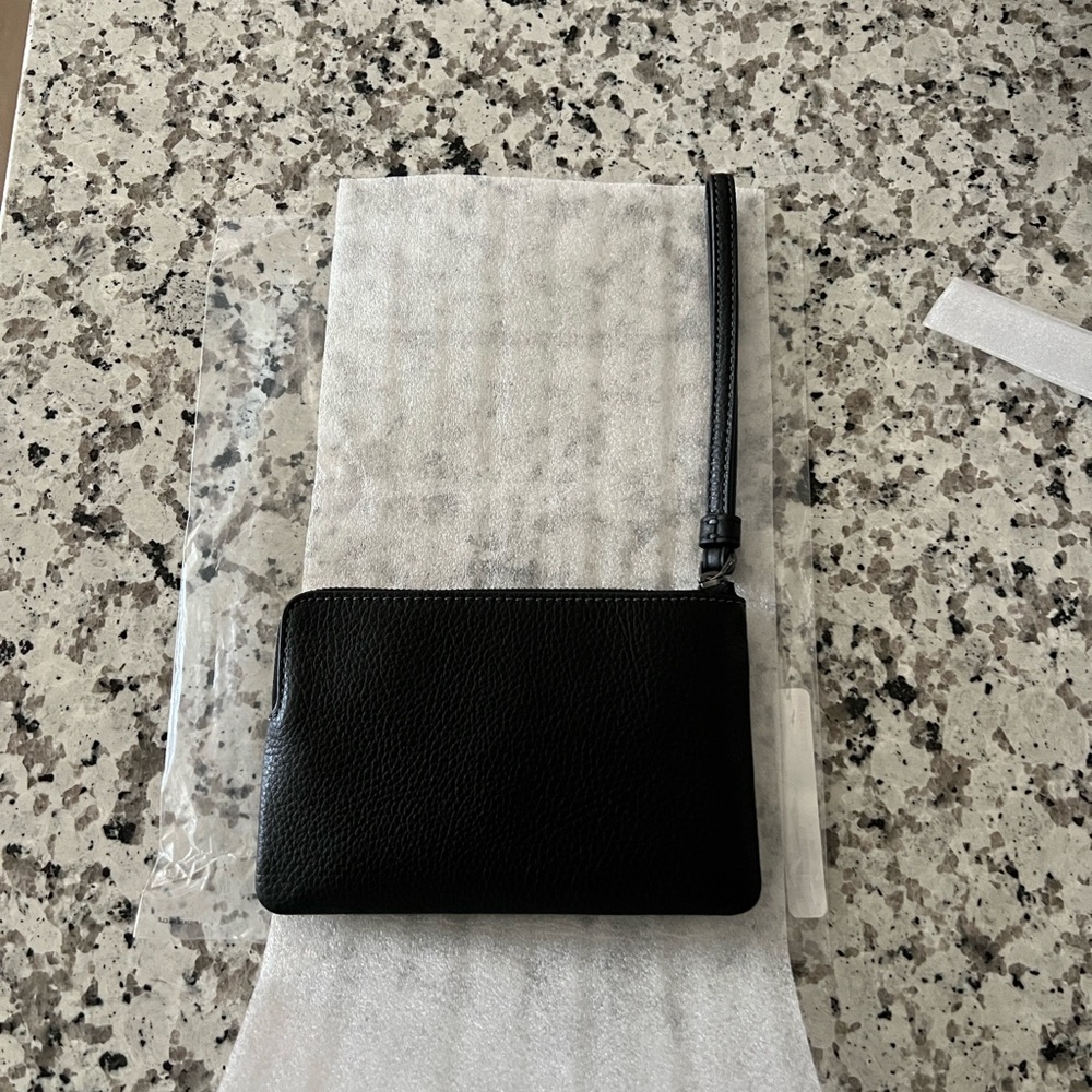 Coach Corner Zip Wristlet with Rivets NWT - Picture 7 of 8